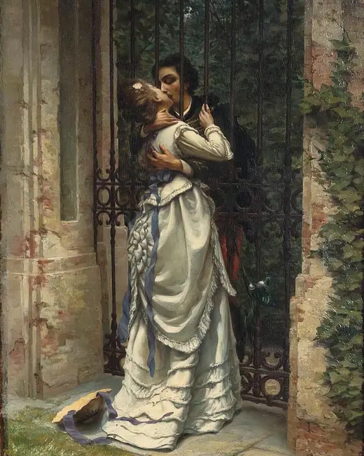 The Kiss (1910) by Silvio Allason